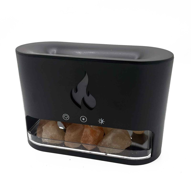 Blaze Aroma Diffuser - Himalaya Zoutkamer - USB-C - Vlameffect (inclusief zout)-AROMA-HOSTENATURA