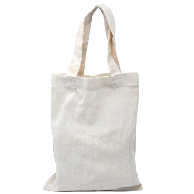 Bolsa pequena de algodón natural 4oz 25x20cm-BOLSAS 100% ALGODÓN-HOSTENATURA