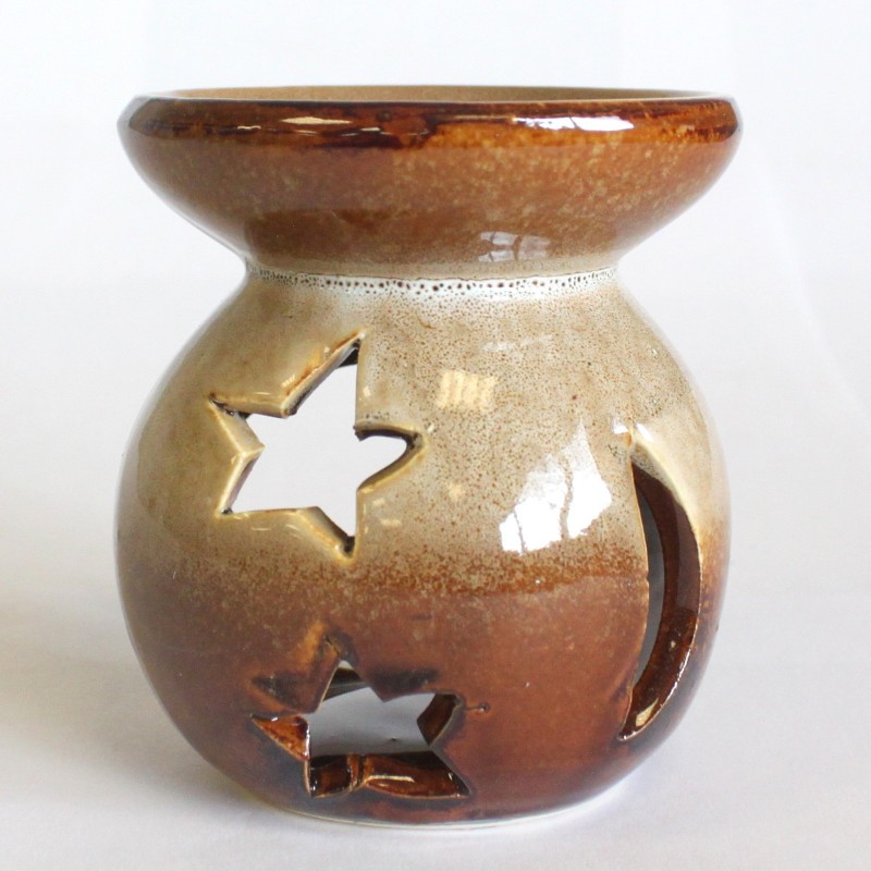 Oil burner - sun and star (random colors)-Start-HOSTENATURA