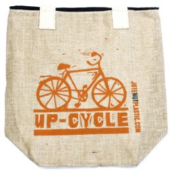 Bolso de yute ecológico - Bicicleta - (4 diseños surtidos) - 2