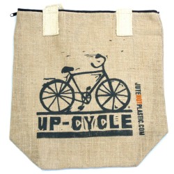 Bolso de yute ecológico - Bicicleta - (4 diseños surtidos) - 3