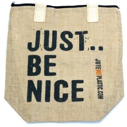 Bolso de yute ecológico - Just be nice - (4 diseños surtidos) - 2