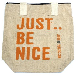 Bolso de yute ecológico - Just be nice - (4 diseños surtidos) - 3