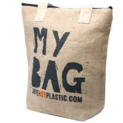 Eco-friendly jute bag - My bag - (4 assorted designs)