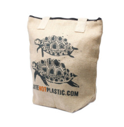 Bolso de yute ecológico - Dos tortugas - (4 diseños surtidos)