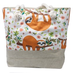 Bolsa shopper con asa de corda - Sloths