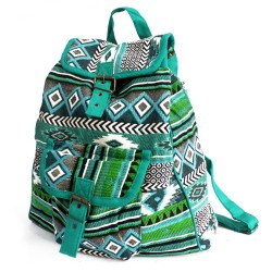 Tejido Jacquard - Mochila Teal - 1