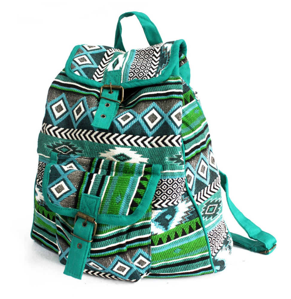 Tejido Jacquard - Mochila Teal