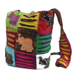 Hippie Style Ethnic Bag - Chocolate / Elephant