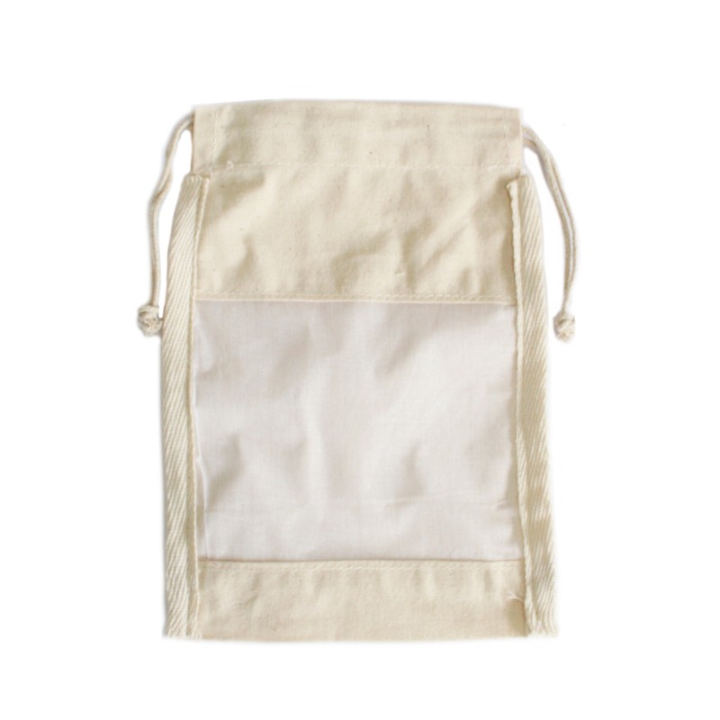 Sac en coton pour fenêtre moyenne - 21x15cm-SACS 100% COTON-HOSTENATURA