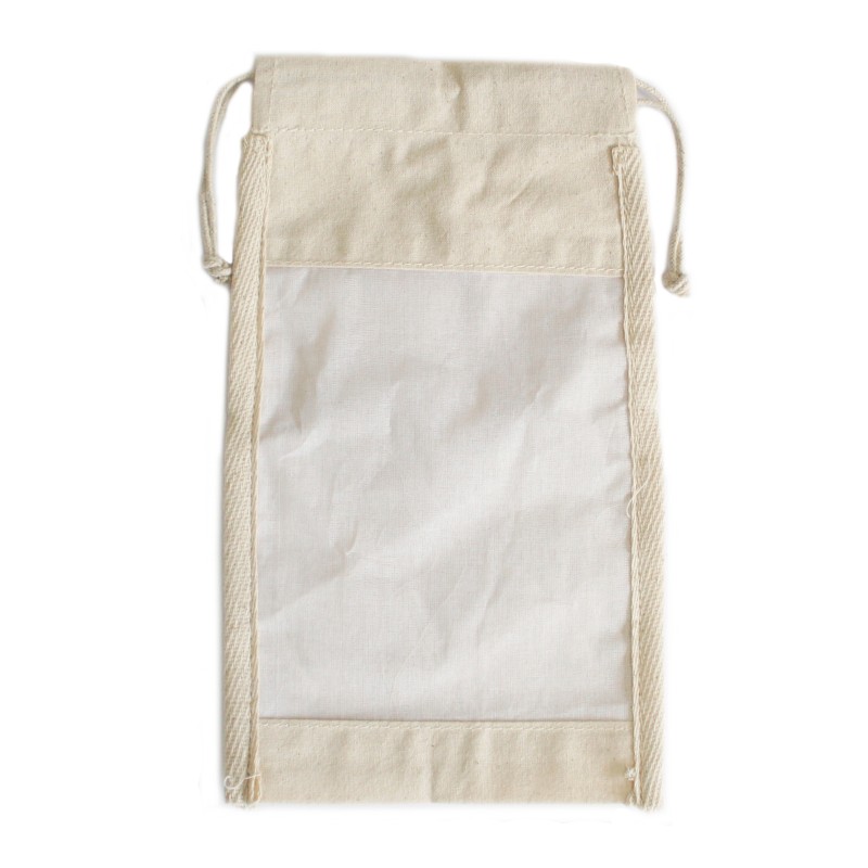 Lrg Cotton Bag for large window - 26x15cm-100% COTTON BAGS-HOSTENATURA