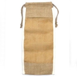 Long Washed Jute Bag - 35x15cm