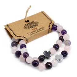 2 Pulsera con Piedras Preciosas-Amor - 1