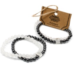 Pulsera de Piedras Preciosas Magnéticas - Cuarzo Blanco - 3