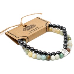 Pulsera de Piedras Preciosas Magnéticas - Amazonite - 1