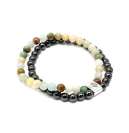 Pulsera de Piedras Preciosas Magnéticas - Amazonite