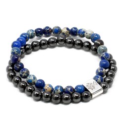 Pulsera de Piedras Preciosas Magnéticas - Sodalite - 2