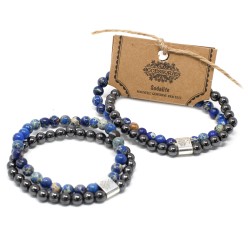 Pulsera de Piedras Preciosas Magnéticas - Sodalite - 3