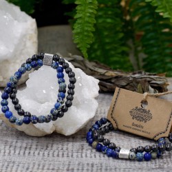 Pulsera de Piedras Preciosas Magnéticas - Sodalite - 4