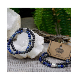 Pulsera de Piedras Preciosas Magnéticas - Sodalite - 4