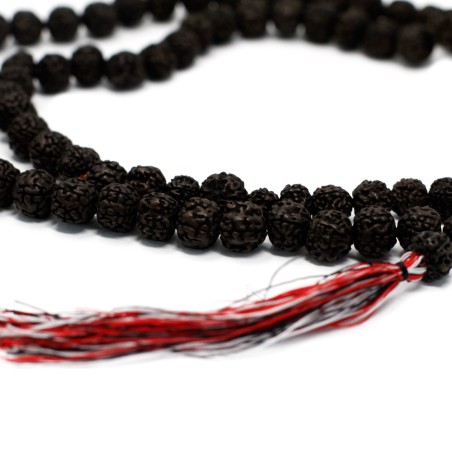 108 Rudraksha Japa Mala - Oscuro  - 2