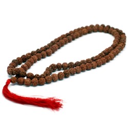 108 Rudraksha Japa Mala - Marron - 1