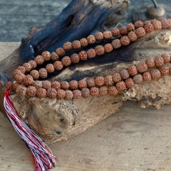 108 Rudraksha Japa Mala - Natural - 4