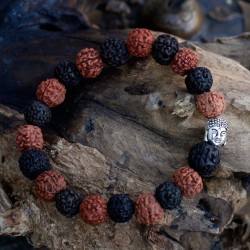 Rudraksha Brazalete de Buda Japa Mala - Mix - 2