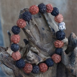 Rudraksha Brazalete de Buda Japa Mala - Mix - 4