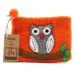 Natural Felt Case (assortment) - Owl in Branch