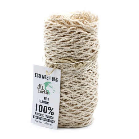 Bolsa de Malla de Algodón Puro - Natural  - 2