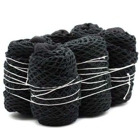 Bolsa de Malla de Algodón Puro - Negro  - 1