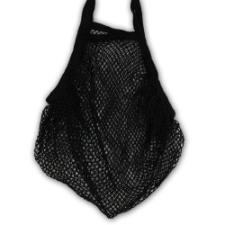 Bolsa de Malla de Algodón Puro - Negro - 4