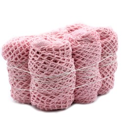 Bolsa de Malla de Algodón Puro - Rosa - 1