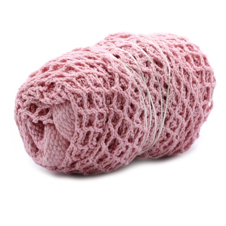Bolsa de Malla de Algodón Puro - Rosa  - 3