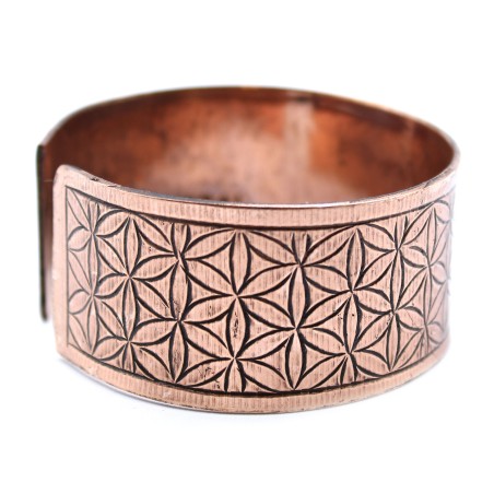 Pulsera Tibetana de Cobre - Flor de la Vida  - 2