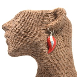 925 Silver Coral Style Earring - Handles