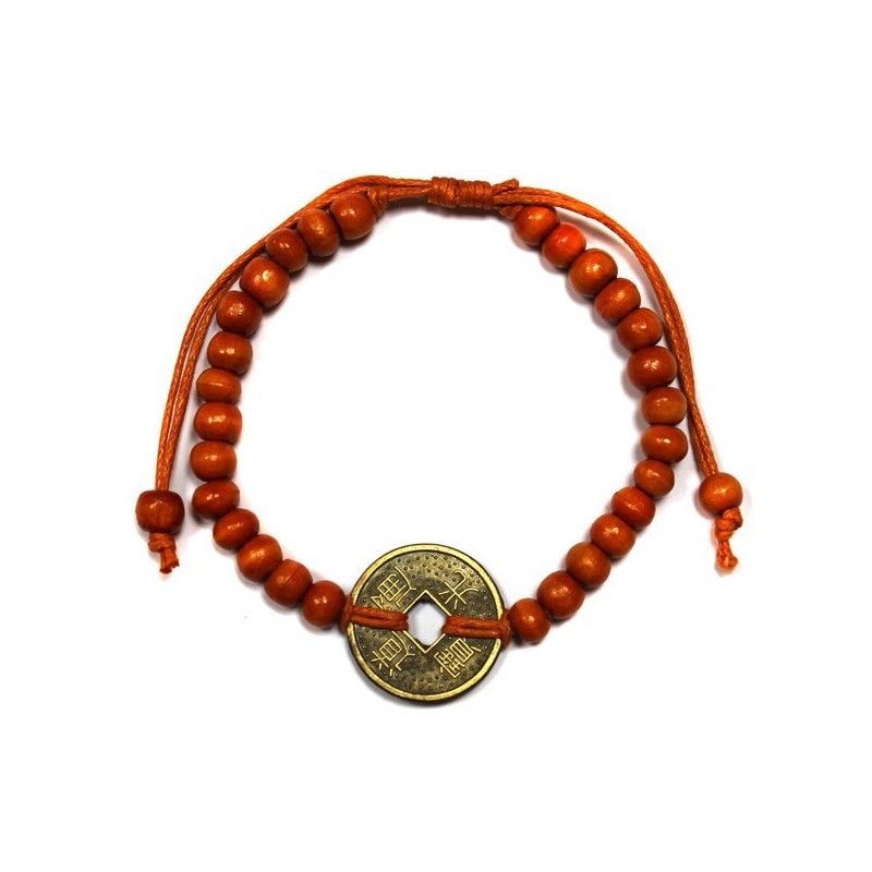 Braccialetti Feng-Shui di buona fortuna - arancione-BRACCIALETTI FENG SHUI BUONA FORTUNA-HOSTENATURA