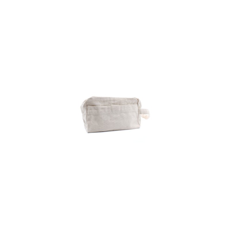 Trousse de toilette en coton naturel 10 oz - Classic Square-SAC À AIGUILLES EN COTON-HOSTENATURA