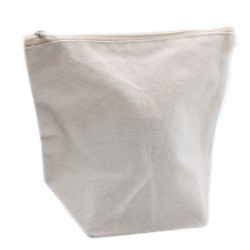 Trousse de toilette en coton naturel 10 oz - sac moyen