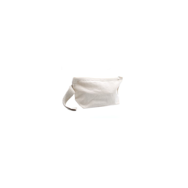 Natural Cotton Toiletry Bag 10 oz - handbag-COTTON MAKEUP BAG-HOSTENATURA