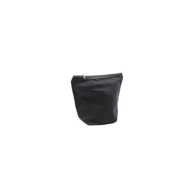 Bolsa de aseo de algodón negro de 10 oz - bolsa mediana-BOLSA DE AGULAS DE ALGODÓN-HOSTENATURA