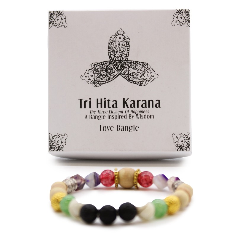 Bracelet jonc Tri Hita Karana - Amour-BRACELETS TRI HITA KARANA-HOSTENATURA