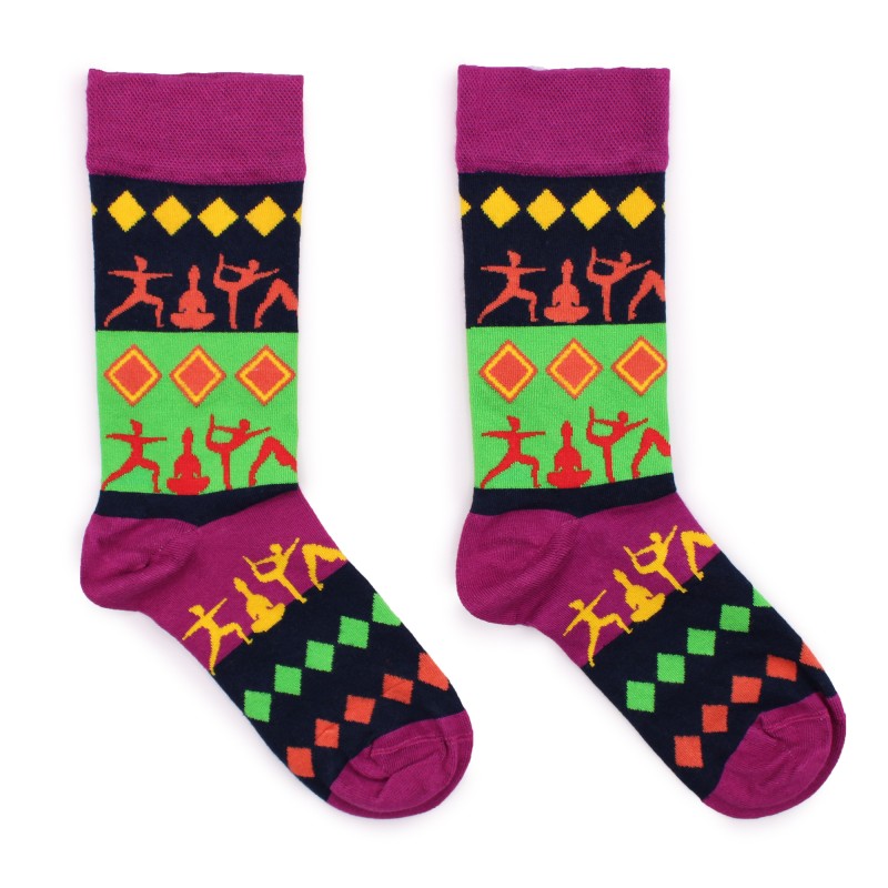 Chaussettes en bambou Hop Hare (S/M) - Poses de yoga-CHAUSSETTES BAMBOU HOP LIEVRE-HOSTENATURA