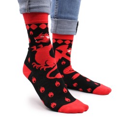 Calcetines de bambú Hop Hare (S/M) - Dragon Rojo - 2