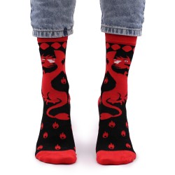 Calcetines de bambú Hop Hare (S/M) - Dragon Rojo - 3