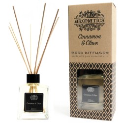 Mikado Diffusore a bastoncini deodorante per ambienti con oli essenziali - Cannella e chiodi di garofano 200 ml