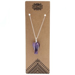 Edelstein Schutzengel Anhänger - Amethyst