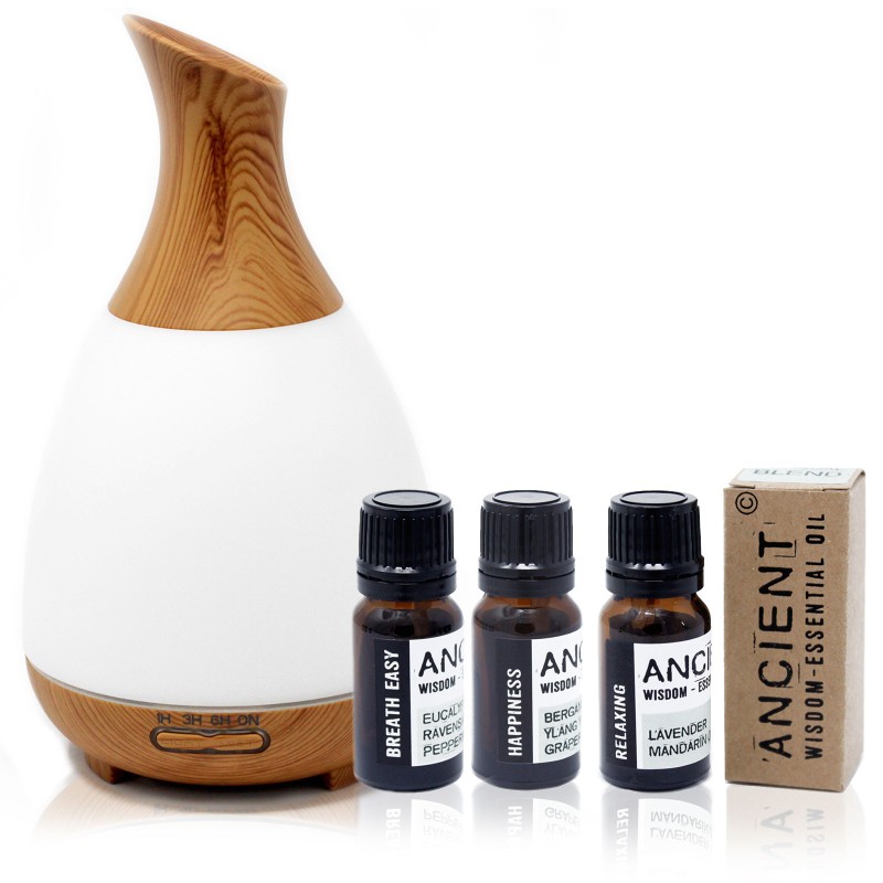 Aroma Diffusor und ätherische Ölmischungen Kit-GESCHENKSET-HOSTENATURA