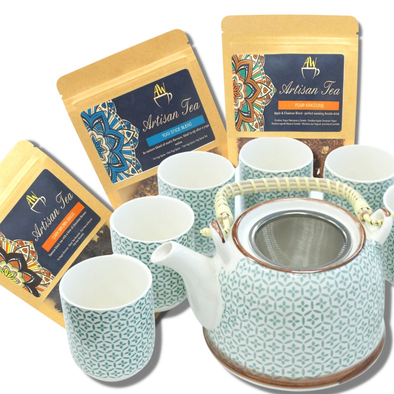 Teapot and tea for 6-GIFT KIT-HOSTENATURA